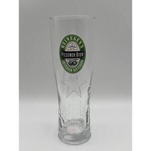 Beautiful Heineken 1889 Beer Pilsener Glass Half Pint Amsterdam - Rotterdam